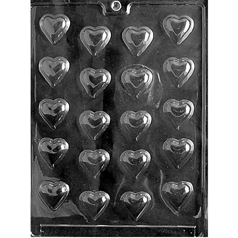 1" Bite Size Hearts Candy Mold