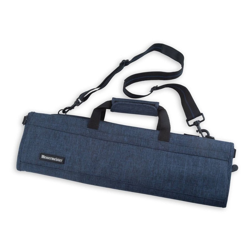 8 Pocket Heather Navy Knife Bag