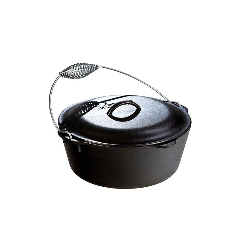 Lodge 12" 7 QT Dutch Oven with Spiral Ball Handle