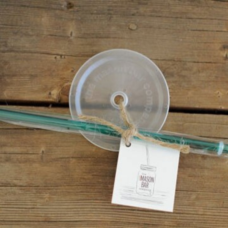 Mason Straw & Lid