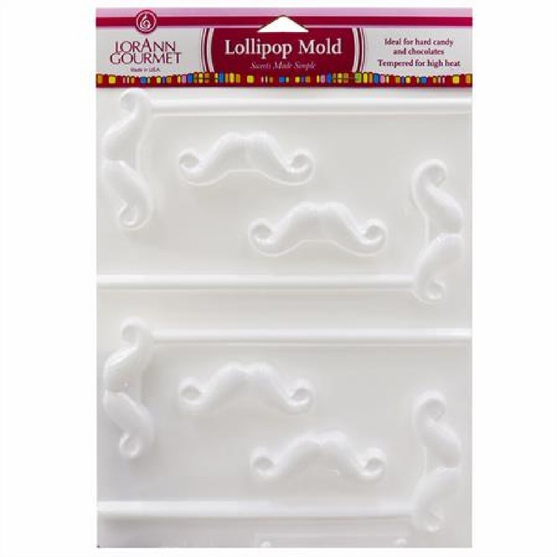 Mustache Sucker Candy Mold (dis)