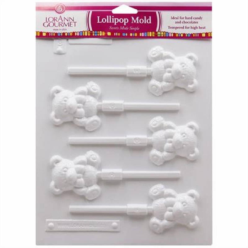 Teddy Bears Sucker Candy Mold (dis)