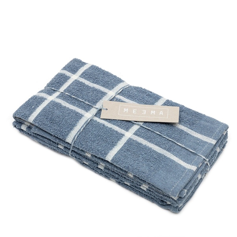Terry Kitchen Towel Set of 2 - Blue
