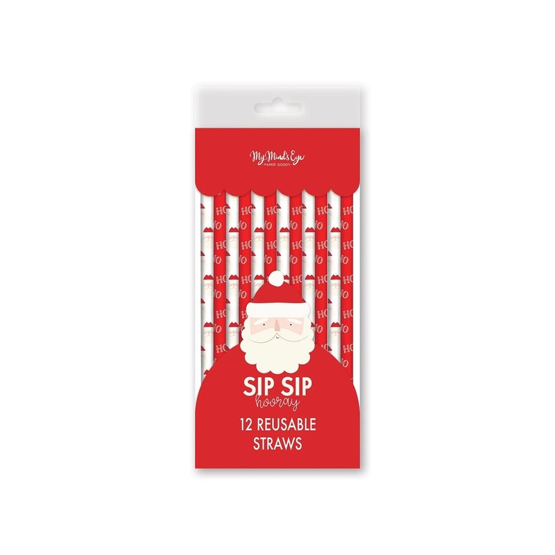 Believe Santa Reusable Straws