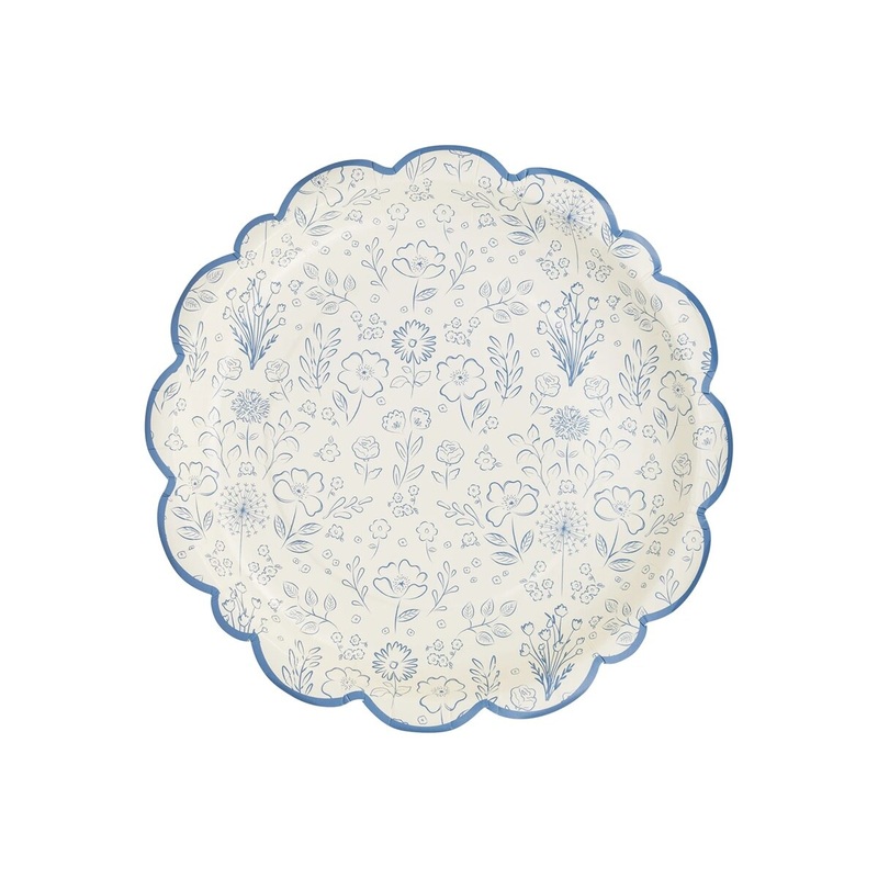 10" Pembroke Floral Paper Plate
