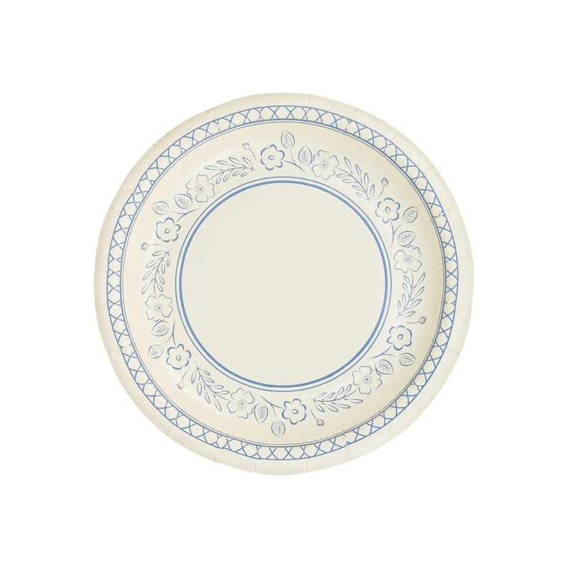 7" Pembroke Floral Paper Plate