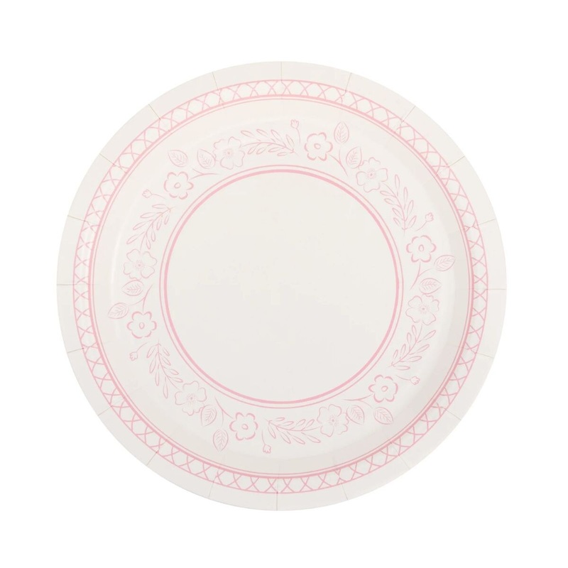 7" Pembroke Small Pink Floral Plate
