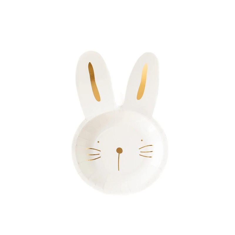 9" Bunny Paper Plate