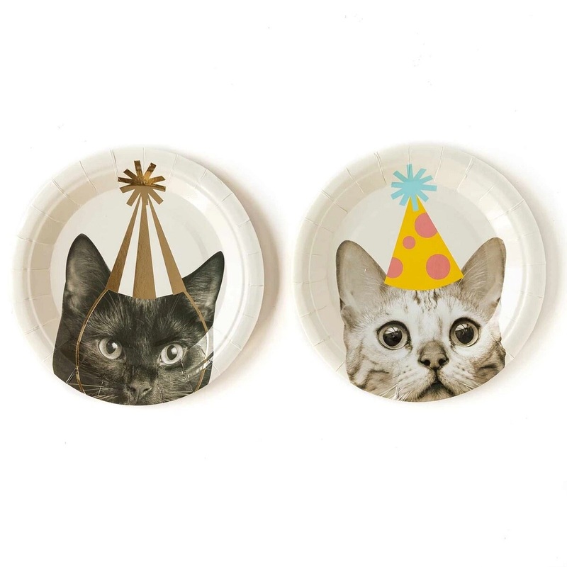 Party Animals 7" Cat Plates