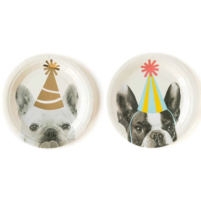 Party Animals 7" Dog Plates