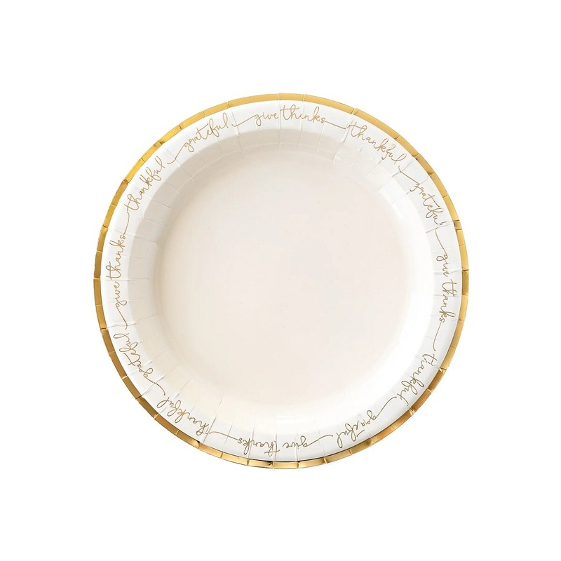 11" Harvest Words Plate