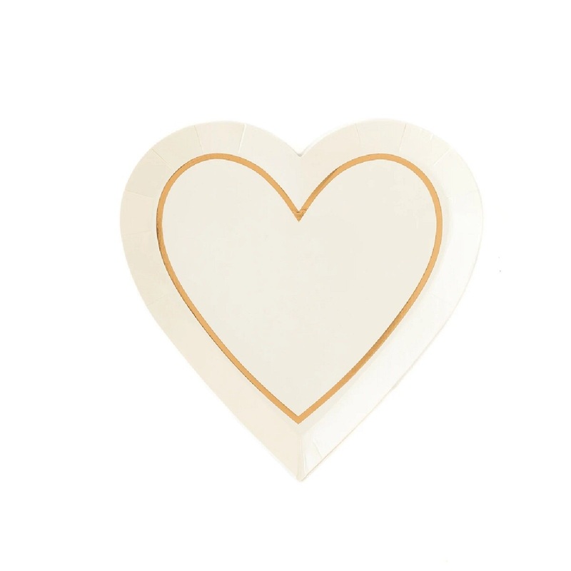 7" Bride to Be Heart Plates