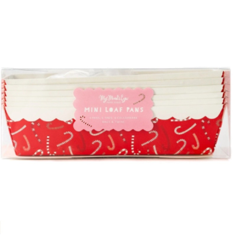 Candy Cane Loaf Pan Set 7.5" x 3.25" x 2"