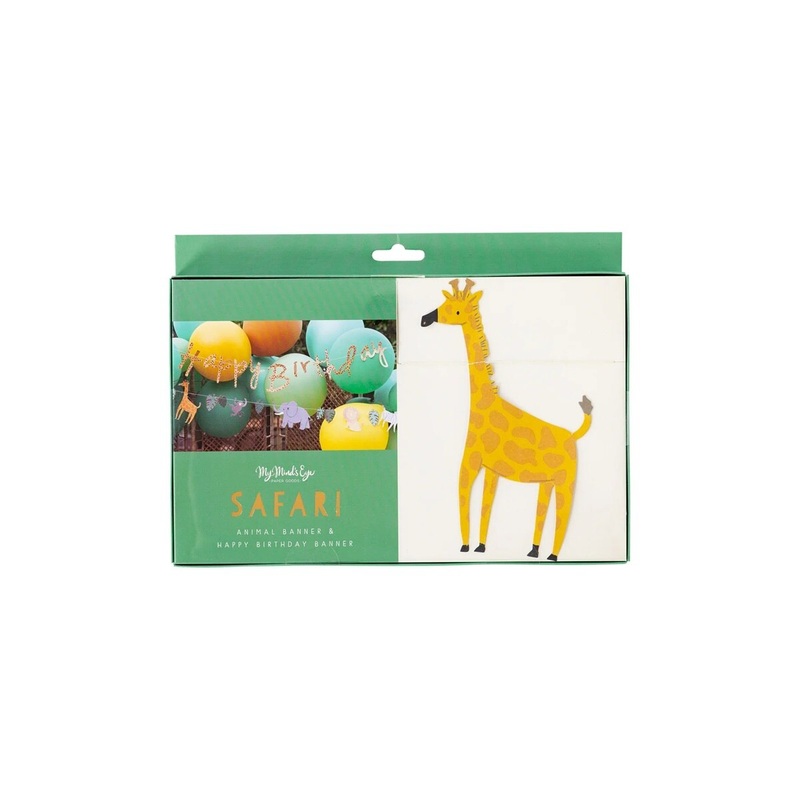 Safari Happy Birthday Banner