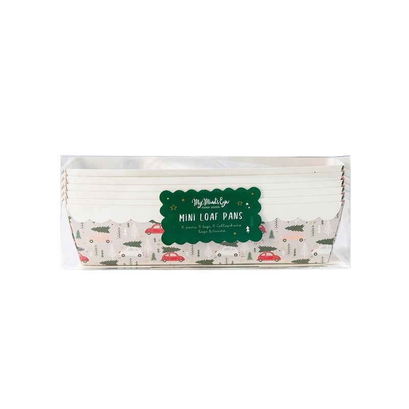Transportation Paper Loaf Pan Set 7.5" X 3.25" X 2"