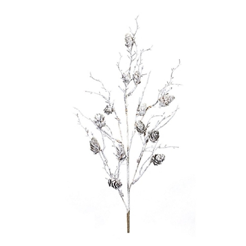 31 inches Pine Cone Twig Spray
