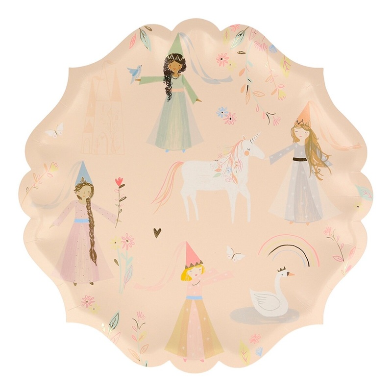 9" Small Princess Paper Plate