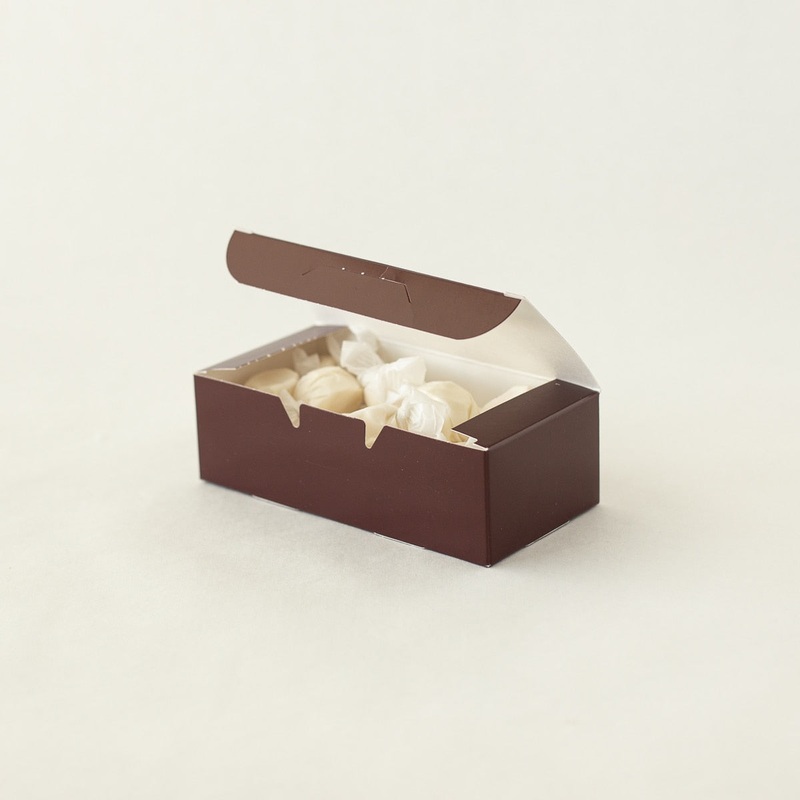 Candy Box 1/2# 1-piece Burgundy - 25 Ct
