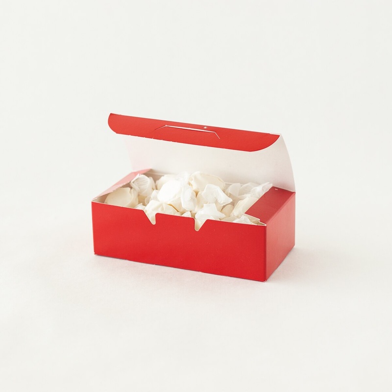 Candy Box 1/2# 1-piece Seasons Greetings Red - 25 ct.