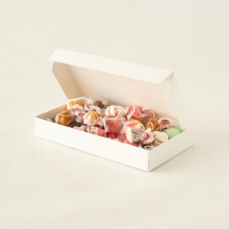 Candy Box 1/2# 1-piece White 1 layer - 25 Ct