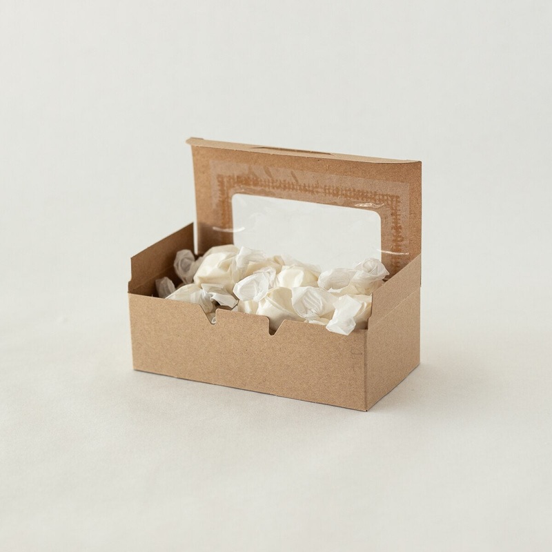 Candy Box 1/2# Kraft with Window - 25 Ct