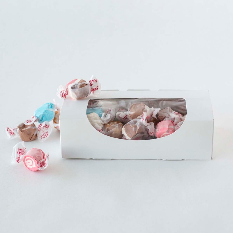 Candy Box 1-Pound 1-piece White w/ Window - 25 ct.