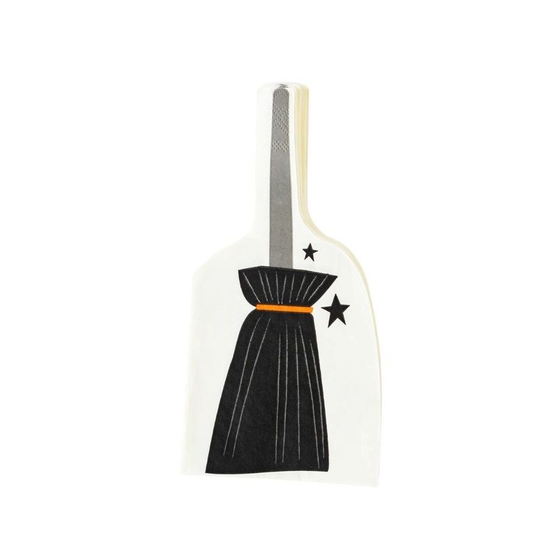 Witching Hour Broom Dinner Napkin