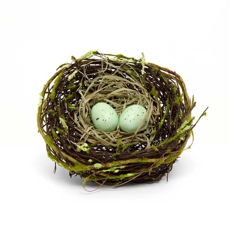 6" Nest w/Eggs