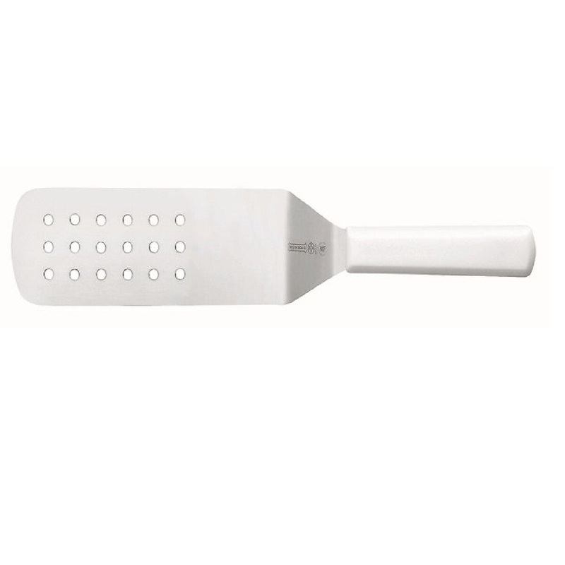 8"x3" Mundial White Perforated Turner