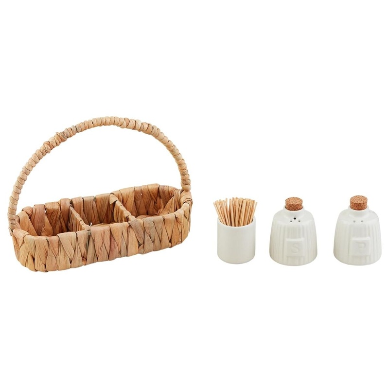 Hyacinth S and P Toothpick Holder