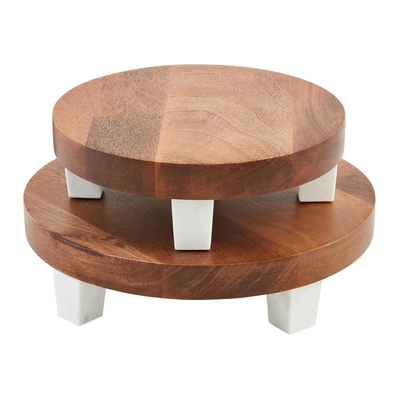 Wood Marble Riser Set