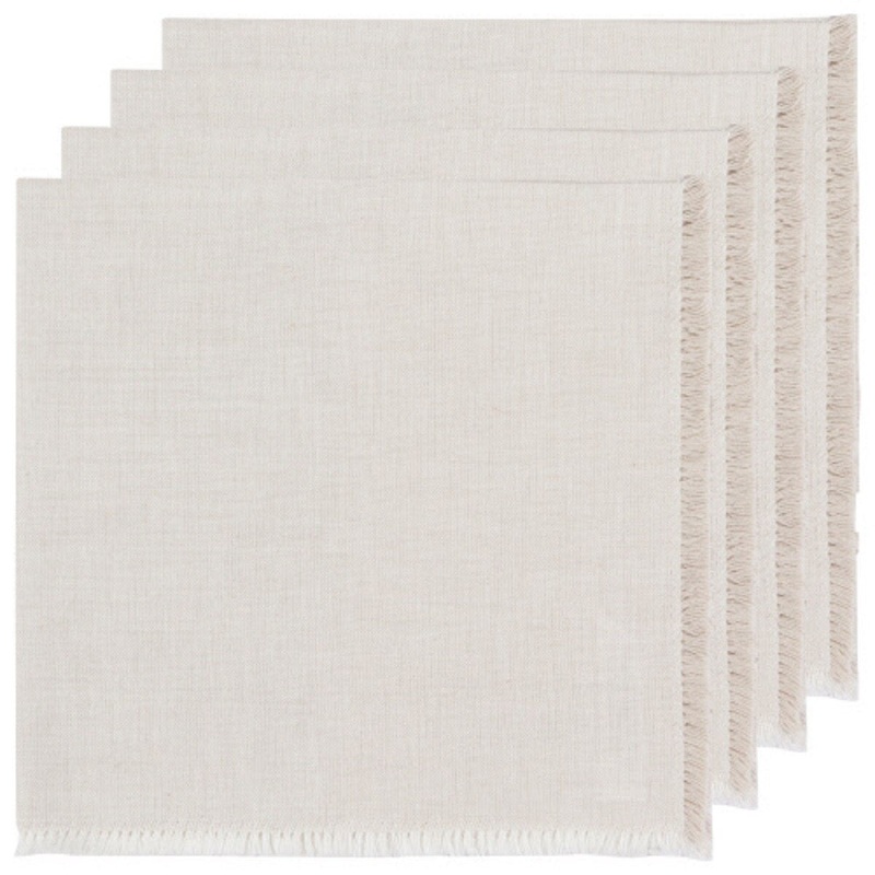 4-pc Heirloom Chambray  Napkins - Dove Gray
