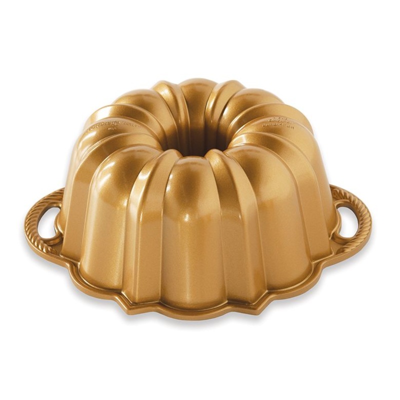 6 Cup Anniversary Bundt Pan - Gold