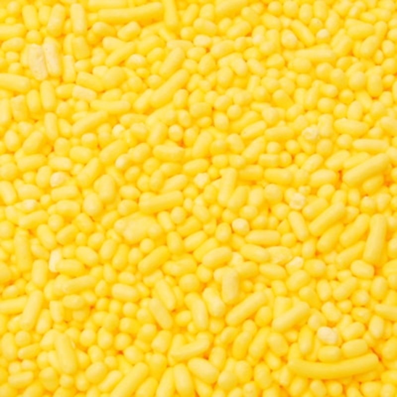 Yellow Decorette Jimmie Sprinkles - 1lb