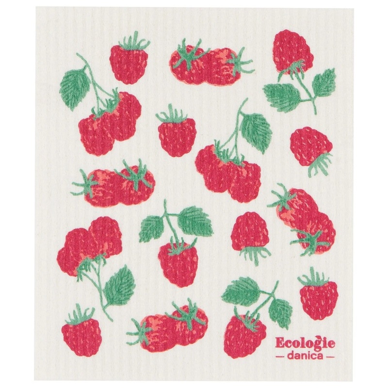 Raspberries Swedish Dish Cloth