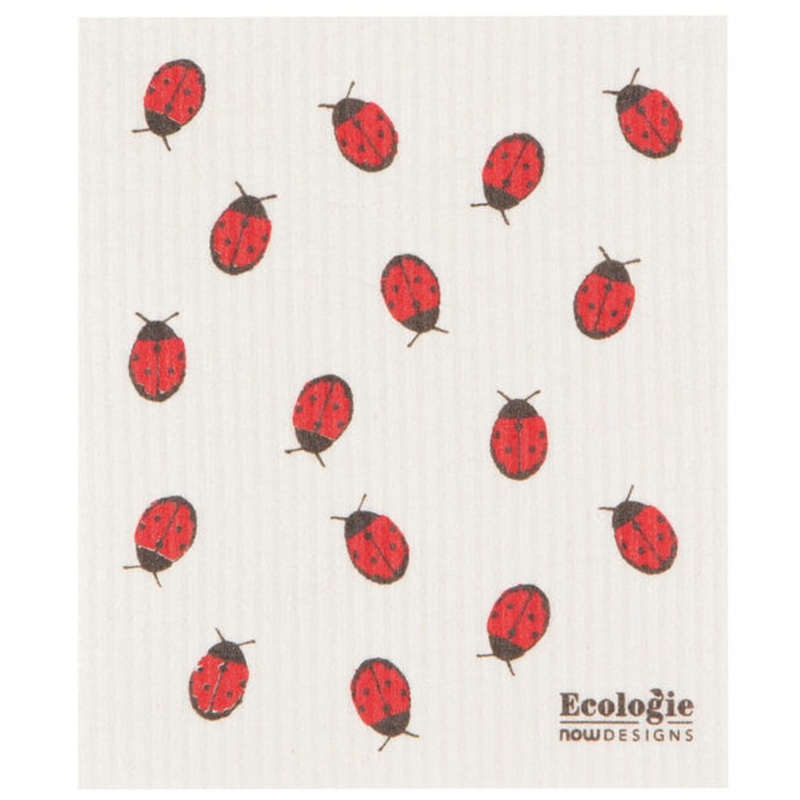Swedish Dish Cloth - Fly Away Ladybug