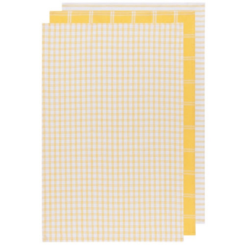 Tic Tac Toe Tea Towel Set- Lemon
