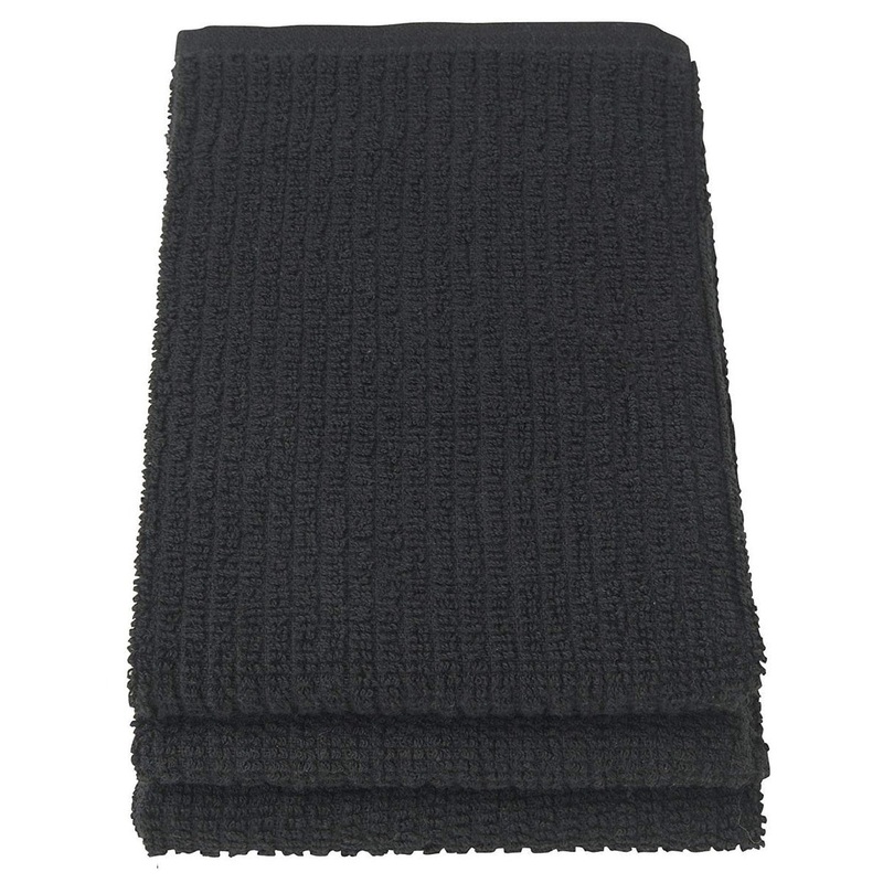 Barmop Towels - Black - Set of 3