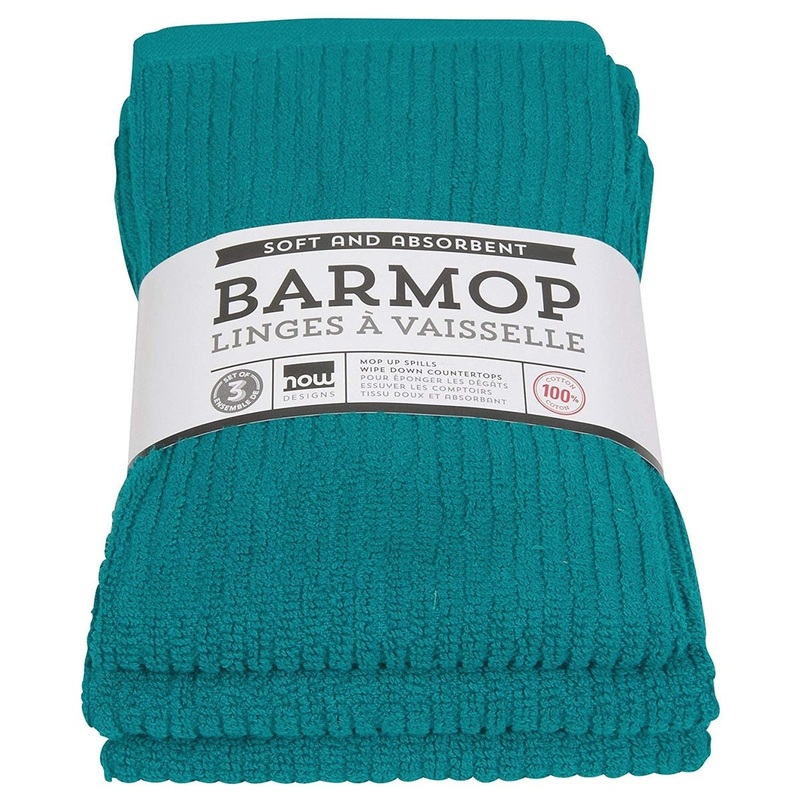 Barmop Towels - Peacock Green - Set of 3