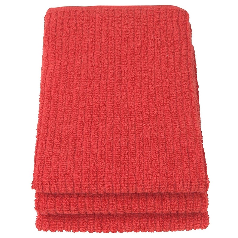 Barmop Towels - Red - Set of 3 (dis)