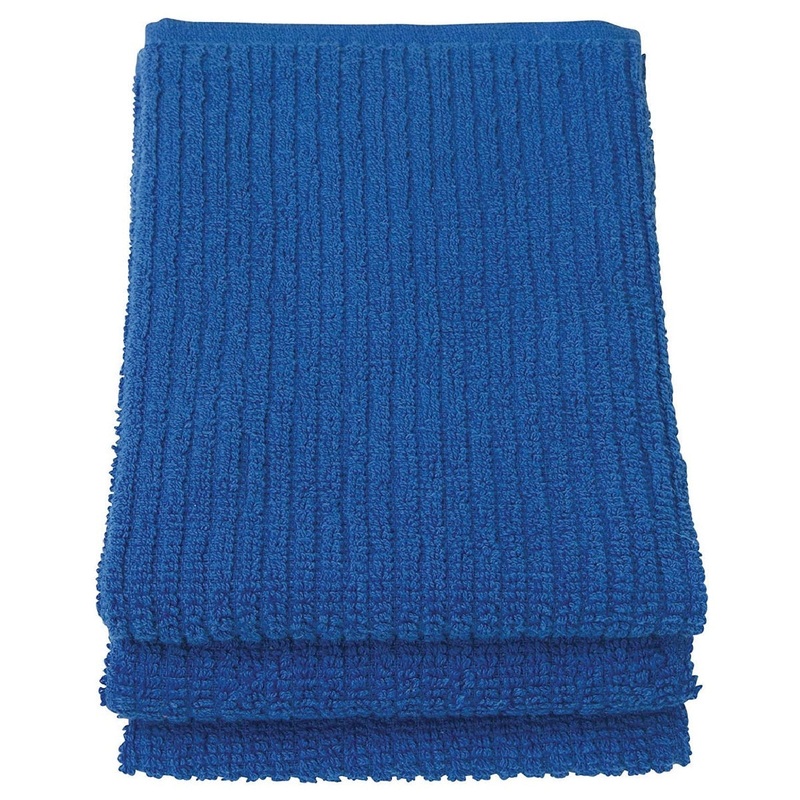 Barmop Towels - Royal Blue - Set of 3