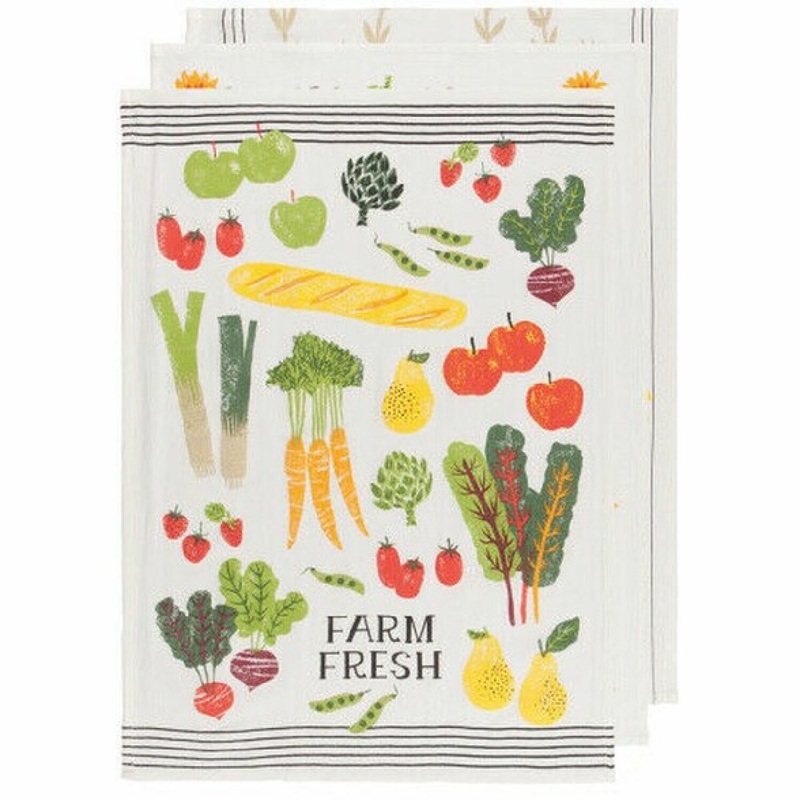 Farmer's Market Tea Towel- Set of 3