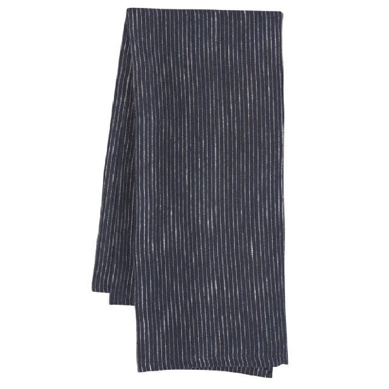 Heirloom Linen Dishtowel - Midnight