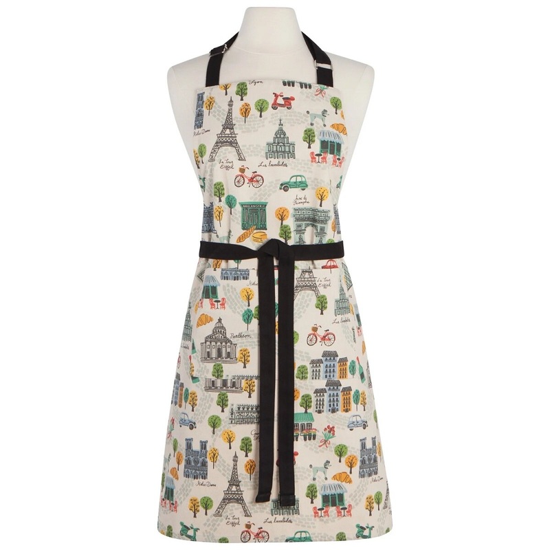 Meet Me In Paris Chef's Cotton Kitchen Apron