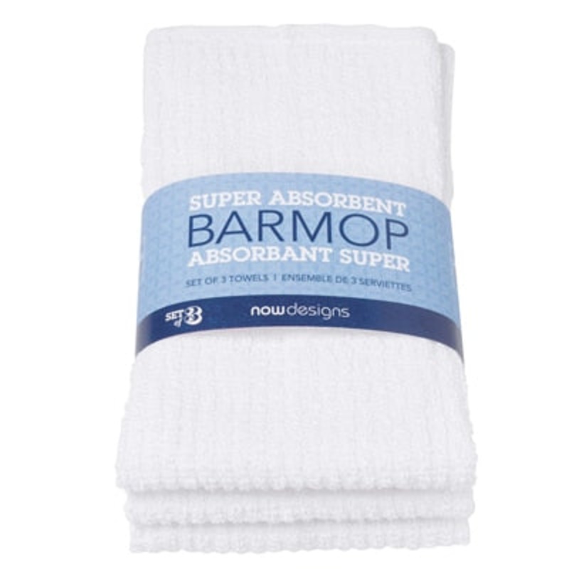 Tea Towels - Small Barmop - White