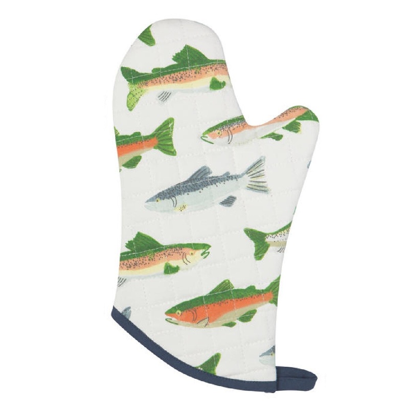 Gone Fishin' Oven Mitt
