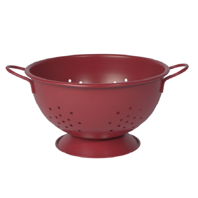 Matte Metal 2.7 Qt Colander - Carmine