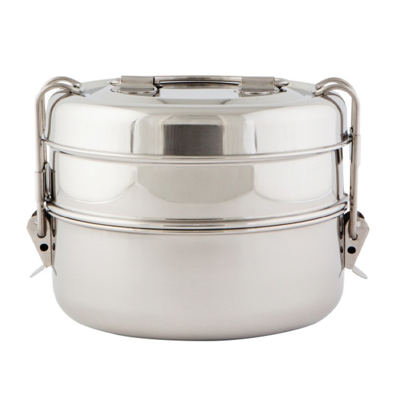 Tiffin 2-Tier Food Container - Simply Steel