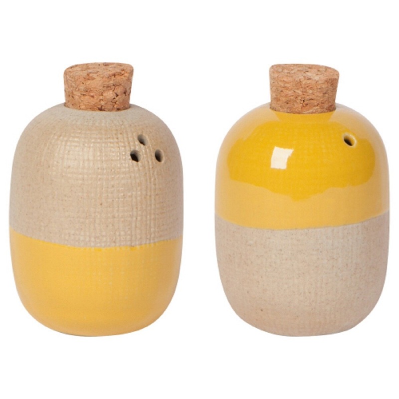 2-Pc Salt/Pepper Solar Ochre Shaker