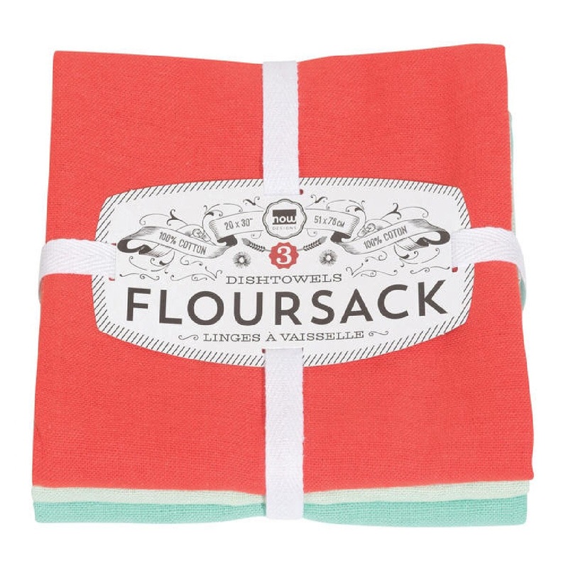 Flour Sack Towels - Fiesta/Jade/Lucite